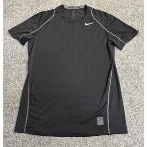 Nike Pro Combat Dei-Fit Mens Medium Black Fitted Short Sleeve Compression Shirt